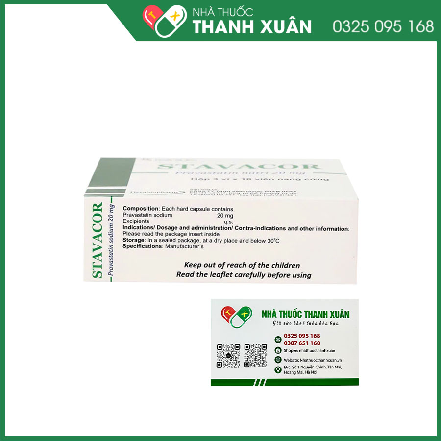 Stavacor điều trị tăng Cholesterol máu, dự phòng nhồi máu cơ tim, dự phòng giảm tăng lipid máu ở bệnh nhân đang sử dụng thuốc ức chế miễn dịch sau ghép cơ quan